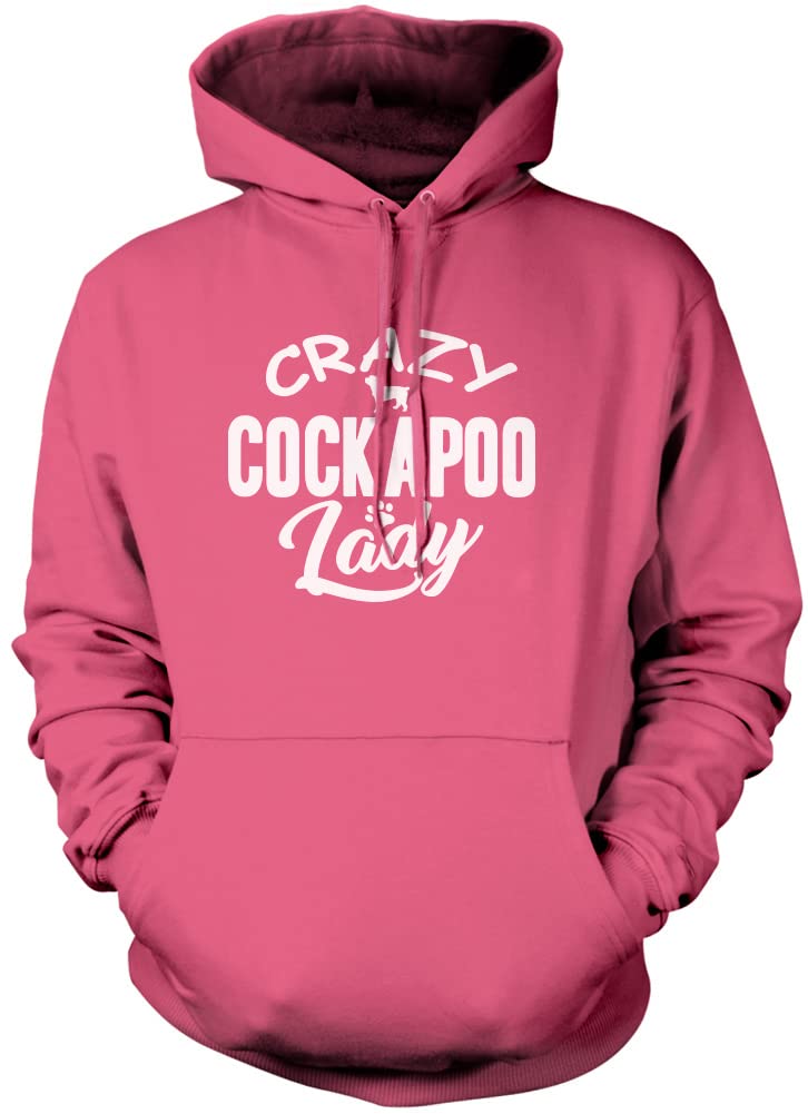 Crazy Cockapoo Lady - Unisex Hoodie - Pet Dog Owner Doggy Mum Puppy XXL Pink — image 1