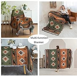 Pretyw Aztec Throw Blanket Southwest Blankets with