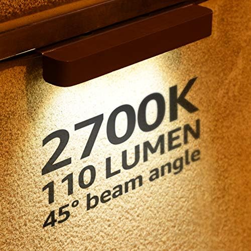 8-Pack 7 Inch LED Hardscape Lighting, Waterproof Stainless Steel, 2700K