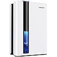 SIMSEN 95oz Dehumidifiers for Home, 800 sq ft Quiet Small Dehumidifier with Drain Hose, Dehumidifiers for Bedroom Bathroom Basements Closet RV (White)