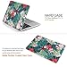 iDOO MacBook Pro 13 Case 2017 & 2016 Release A1706 / A1708, Soft Touch Plastic Hard Case Cover for Newest MacBook Pro 13 inch with/Without Touch Bar - Tropical Palm Leaves with Red Flowers