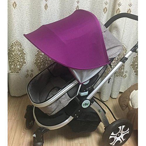 Baby Stroller UV Protector Sun Protection Baby Sun Shield Sunshade Cover for Strollers Car Seats and Pram(HZC144) (Purple)