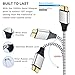 Galaxy S5/Note 3 Nylon Braided Cable, Eversame 2-Pack 1.5 Ft/50cm Super speed USB 3.0 A Male to Micro B Male Charger Cord with Gold-Plated Connectors for External Hard Drives, Camera (White White)