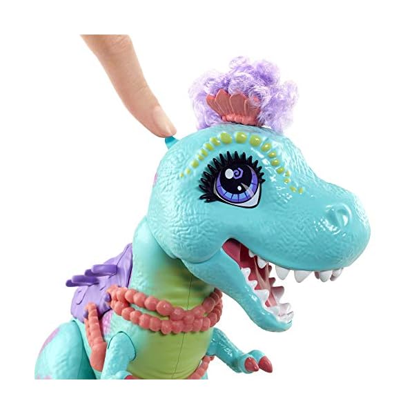 Cave-Club-Rockelle-Tyrasaurus-Doll-Figure Cave Club Rockelle Doll and Tyrasaurus Dinosaur Pal Playset with Accessories, Gift for 4 Year Olds and up