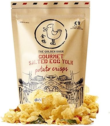 (Pack of 3) THE GOLDEN DUCK GOURMET SALTED EGG YOLK POTATO CRISPS 125g