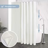 Furlinic Shower Curtain Mould Proof Waterproof 200x200cm Blue Grey 12 Hooks view 4