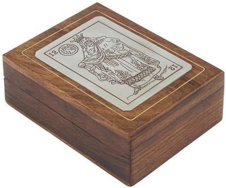 Caja Madera con Baraja Cartas: Amazon.es: Hogar