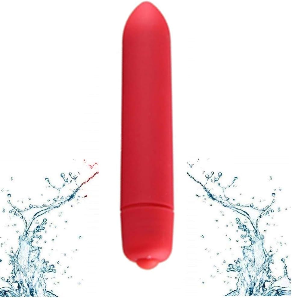 Mrshen 10-Frequencies Mini High Frequency Massage Waterproof Bullet Massage Intimate Relaxation Gifts for Couple Pleasure Passion Toys (Red)