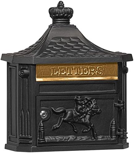 Salsbury Industries 4460Blk Victorian Surface Mounted Mailbox Black