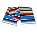 Hokic Mexican Table Runner Fringe Cotton Handwoven Mexican Serape Blanket Table Runner Mexican Fiesta Party Supplies Day of The Dead Party Decorations 14 x 84 Inch