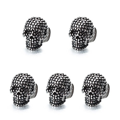 Silver Skull -5 Studs