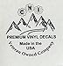 NI273 Bigfoot Sasquatch Family Stick Figure Decal Sticker | 7.5-Inches by 3-Inches | Premium White Vinyl Decal