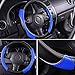 CAR PASS Rainbow Universal FIT Steering Wheel Cover with PVC Leather