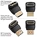 Twisted Veins HDMI 270 Degree, 3-Pack, Right Angle Adapters/Connectors, Supports HDMI 2.0b 4K 60hz HDR