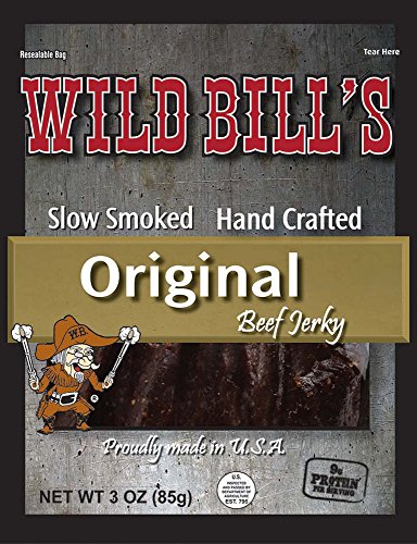 Wild Bill's 3oz Hickory Smoked Beef Jerky Packs (4 re-sealable 3oz beef jerky packs per bag)