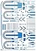 Polar Lights - Star Trek U.S.S. Excelsior Aztec Decal Set (Upgrades to kit AMT843), 1:1000 (MKA017)