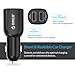 Car Charger,ORICO 20W 2-Port Dual Multiple USB Vehicle Charger Universal Portable Rapid Travel Charger for iPhone 6S, 6, 6 Plus, iPad Air 2, mini 3, Galaxy S6, S6 Edge, Edge+, Note 5 and more Black (UCA-2U)