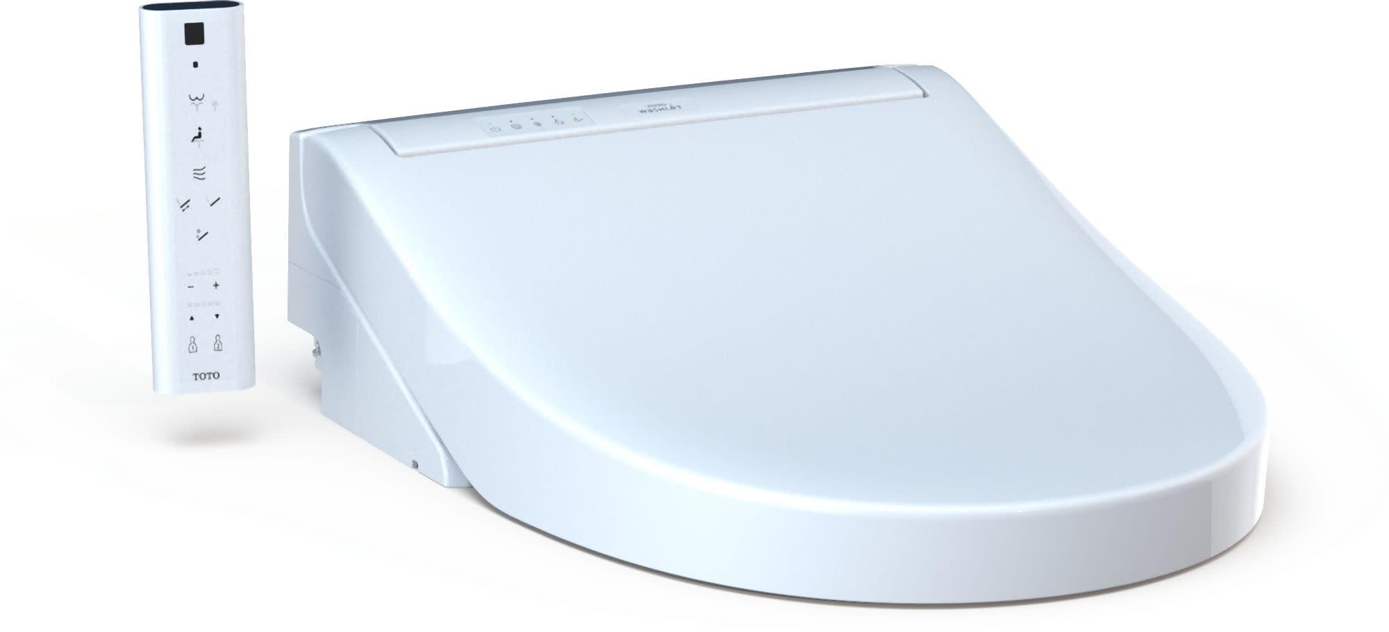 Photo 1 of TOTO® WASHLET® C5 Electronic Bidet Toilet Seat with PREMIST and EWATER+ Wand Cleaning, Round, Cotton White - SW3083#01