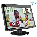 Adjustable Stand for Echo Show 2nd Generation, Aluminum Stand Protector for Amazon Echo-Show, Horizontal 360 Rotation Tilt Stand with Precision Bearing, Black
