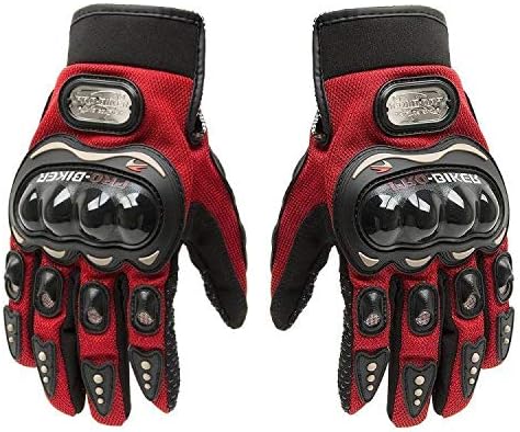 Pro-Biker Bicycle Short Sports Leather Motorcycle Powersports Racing Gloves