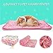iNNEXT 2 Pack Puppy Blanket for Pet Cushion Small Dog Cat Bed Soft Warm Sleep Mat, Pet Dog Cat Puppy Kitten Soft Blanket Doggy Warm Bed Mat Paw Print