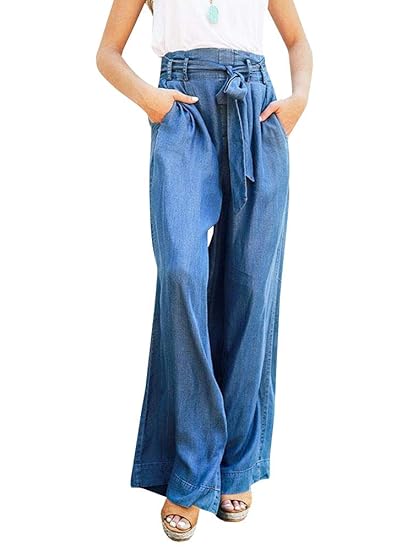 denim palazzo pants amazon