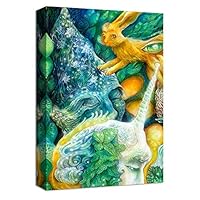 Canvas Wall Art Creative Illustrations Canvas Prints Home Artwork Decoration for Living Room,Bedroom - 12x18 inches