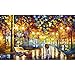 SWEETHOMEDECO 5D DIY Diamond Painting Kit, Full Drill Round Diamond, Rainy Night, 16
