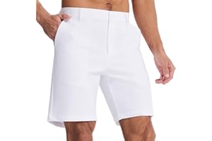 SNOWTEN Men's Classic Fit 7/9/11 Inch Golf Shorts Lightweight Long Stretch Hiking Short with 4 Pockets for Casual Work