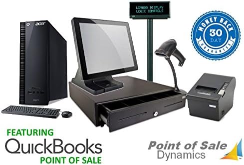 Point of Sale Bundle w/Touch Screen Compatible with Retail Essentials , Intuit POS and MS RMS