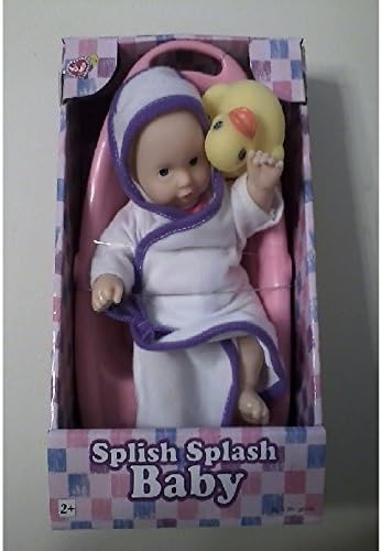 LOVEE DOLLS - 8" SPLISH SPLASH BABY DOLL with bathtub and rubber duckie