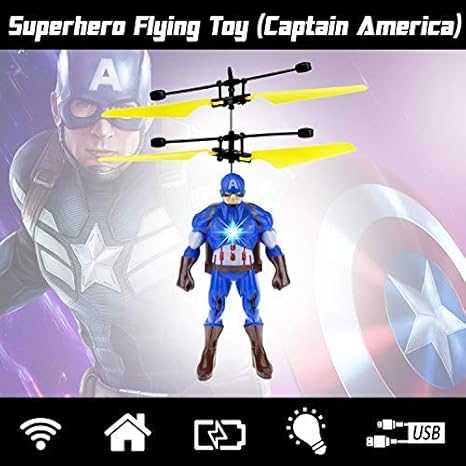captain america flying toy