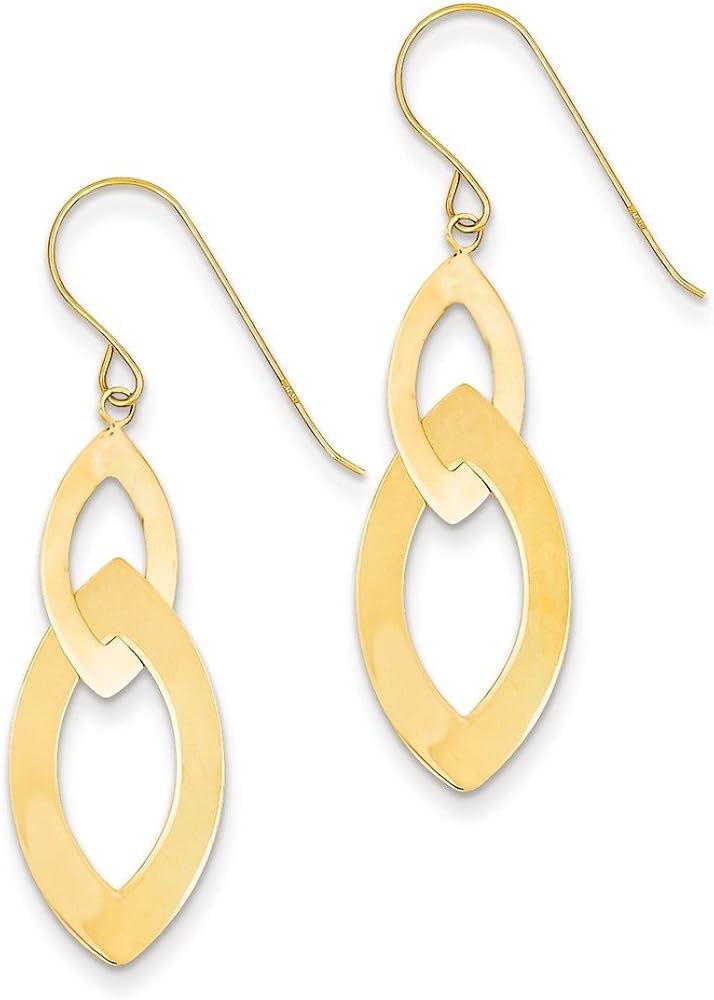 gold hook earrings