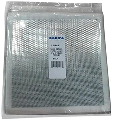 Bon 15-463 8-Inch by 8-Inch Self Adhesive Wall Repair Patch, 25-Pack