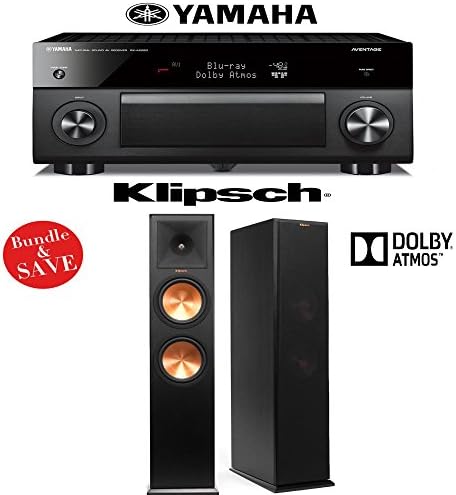 Yamaha RX-A2060BL AVENTAGE 9.2-Channel Network A/V Receiver + (1) Pair of Klipsch RP-280FA Dolby Atmos Floorstanding Loudspeakers - Bundle