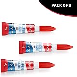 ARVO Super Glue Liquid 12g Pack of 3 4g All-Purpose Fast-Drying Adhesive view 2