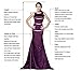 Musever Women's Halter Short Homecoming Dress Beading Tulle Prom Dress Red US 2
