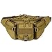 CREATOR Tactical Waist Pack Military Fanny Pack for Men Outdoor Army Waist Bag Large Waist Pack for Daily Life Cycling Camping Hiking Hunting Fishing Black Brown
