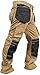 Newfacelook Mens Work Pants Construction Reliable Utility Work Heavy Duty Workwear Trousers Durable Carpenter Pants for Men Khaki