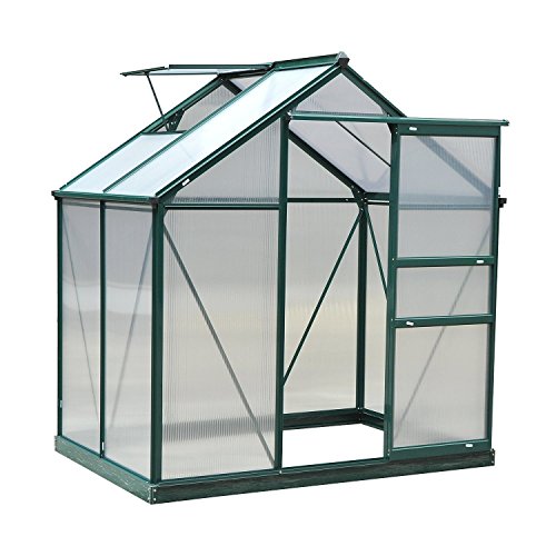 3 Outsunny+Polycarbonate+Walk+Garden+Greenhouse