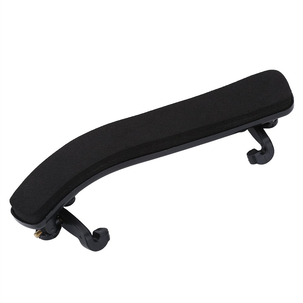 Violin Shoulder Rest for 3/4 4/4, Height & Angle Adjustable Comfortable Black Rubber Shoulder Rest Pad Holder, Violin universal Type Violin Parts