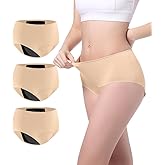 Carer Incontinence Underwear for Women Washable Leakproof Underwear for Women 150ml Super Absorbent Bladder Leak Proof Underwear for Womens Bladder Leakage Protective Panties 3 Pack, S