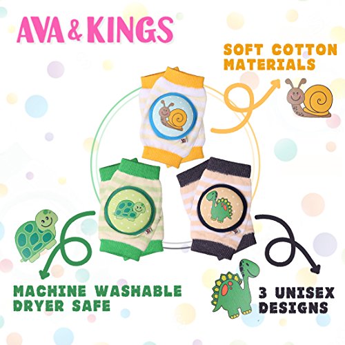 image for Ava & Kings Baby Knee Pads for Crawling - Babies Stuffs Gift Ideas for