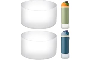 HEYSKAY 2PCS Silicone Boot for Owala Flask Water Bottle 24oz 32oz 40oz Anti-Slip Protective Sleeve for Owala Twist,FreeSip and Flip Stainless Steel Water Bottle BPA-Free Boot Bottom Base