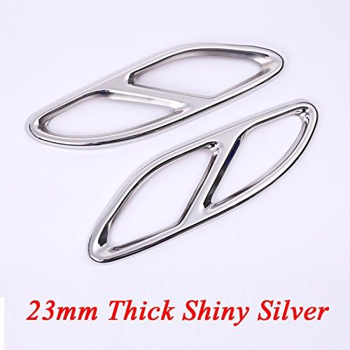 Top Quality For Mercedes Benz GLC A B C EClass W205 Coupe W213 W176 W246 2016-17 Car Accessory AMG Exhaust Cover Trim 304 Steel