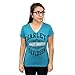 Harley-Davidson Womens Long B&S Trademark Teal Short Sleeve V-Neck - MD