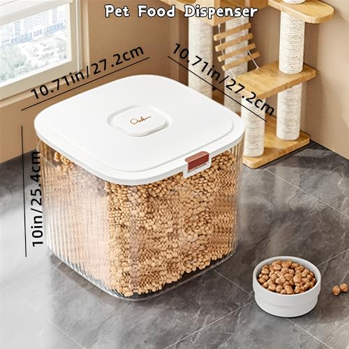 Beauenty Rice Storage Container,Large Food Storage Bin for Kitchen with Sealing Lid,Pet Food Dispenser,Versatile Pantry Organizer for Rice Grains Flour Cereal Pet Food (10kg)