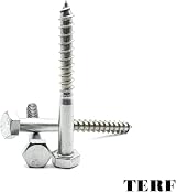 TERF M10 x 150mm Coach Screws Hex Head Pack of 5 view 6