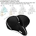 DAWAY Most Comfortable Bike Seat – C30 Oversized Extra Wide Exercise Bicycle Saddle, Universal Fit for Road, Spin, Stationary, Mountain, Cruiser Bikes, Gift for Men Women Senior, Soft Foam Paddedthumb 1