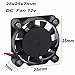 GDSTIME 25mm x 25mm x 7mm 2507 5V DC Brushless Cooling Fan